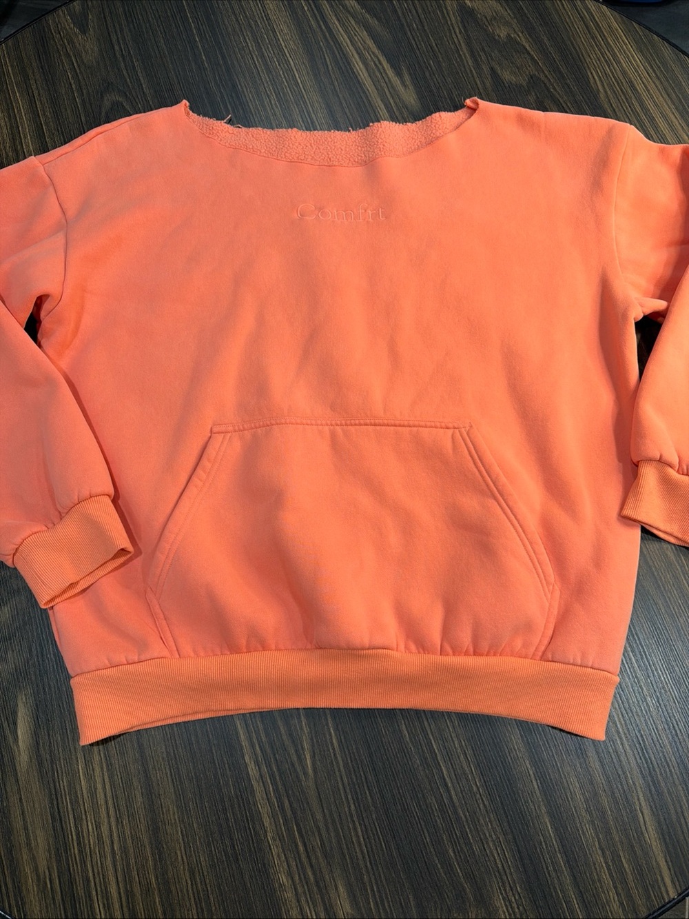 CUT Comfrt Coral Size XL Sweater With Pocket
